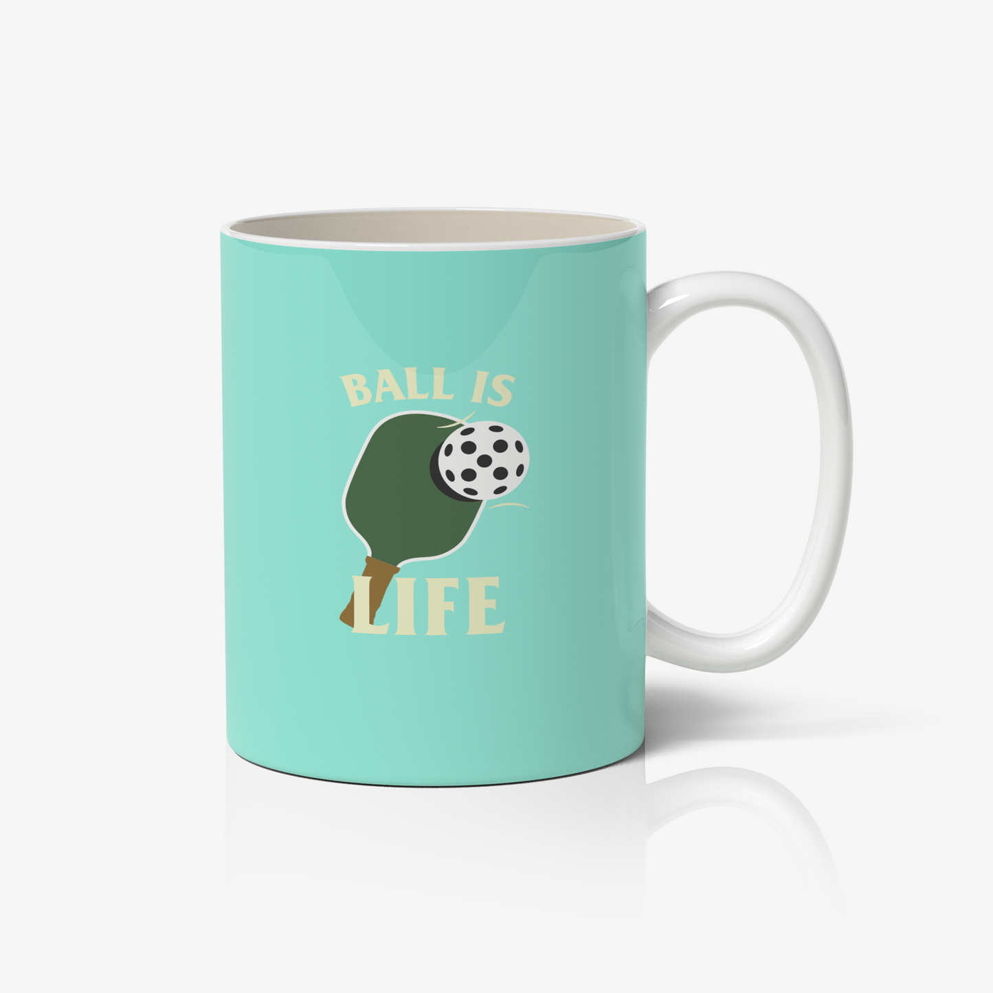 Ball is Life Pickle ball Humor Mug
