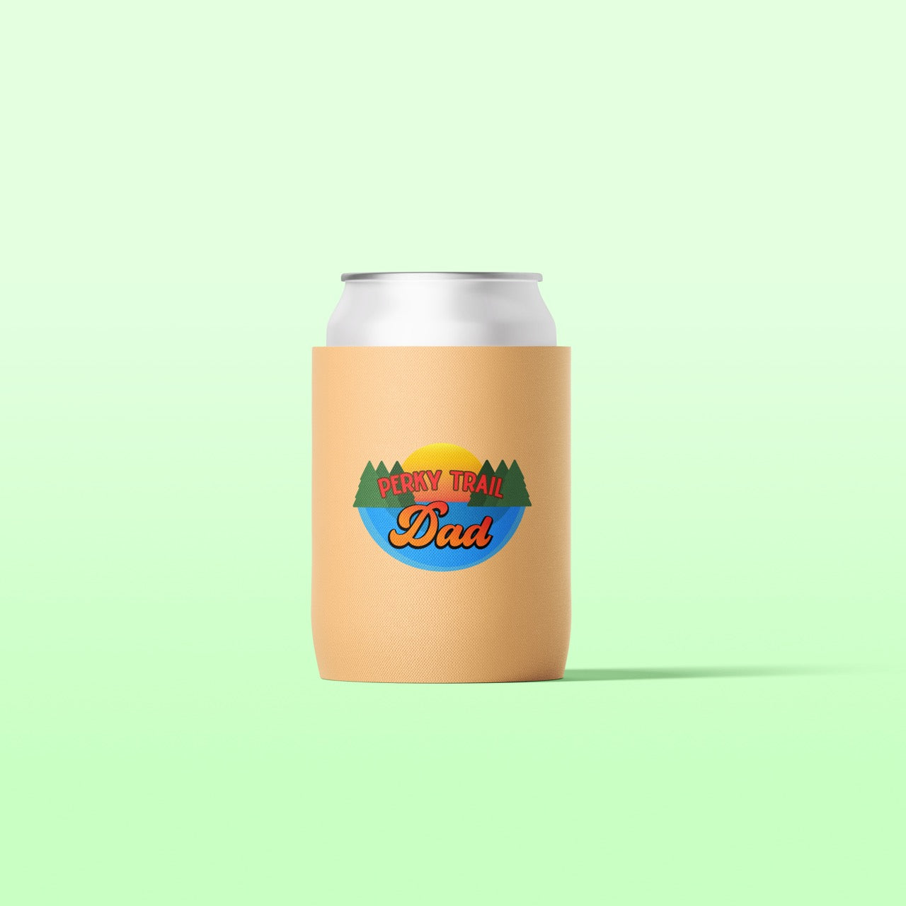 Perky Trail Dad Retro Style Koozies