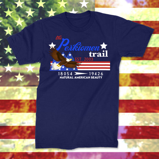 Fourth of July Patriotic Perkiomen Trail Shirt
