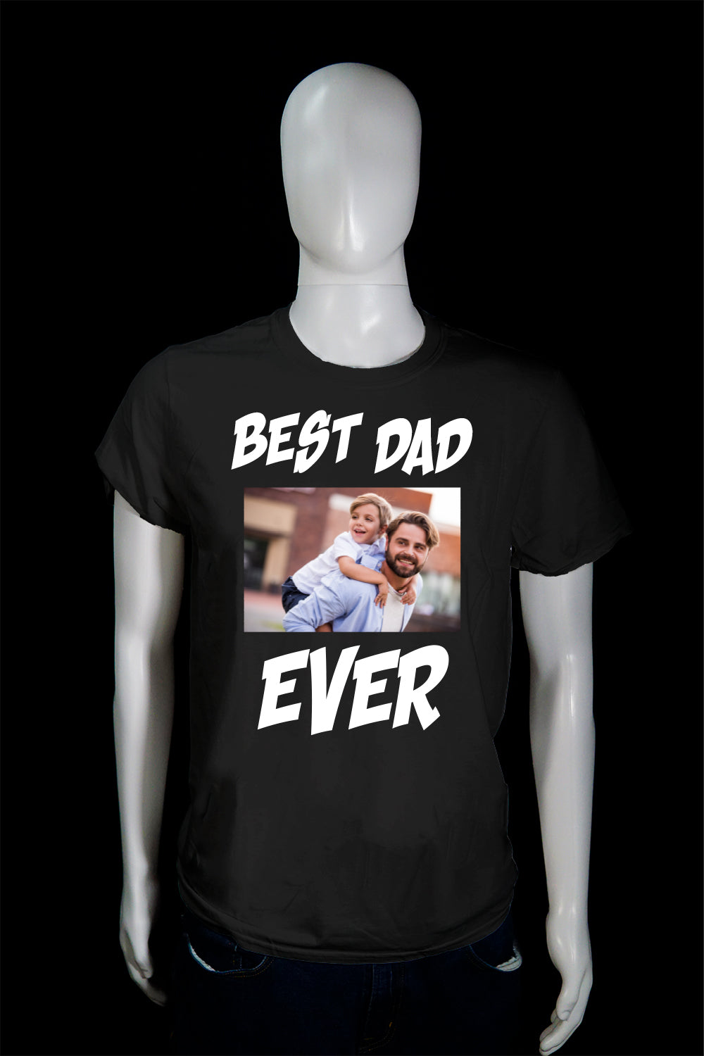 Fathers Day "Best Dad Ever" Personalized T-Shirt