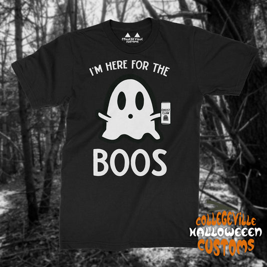 Funny "I'm Here for the BOOS Shirt" (Ghost Seltzer)