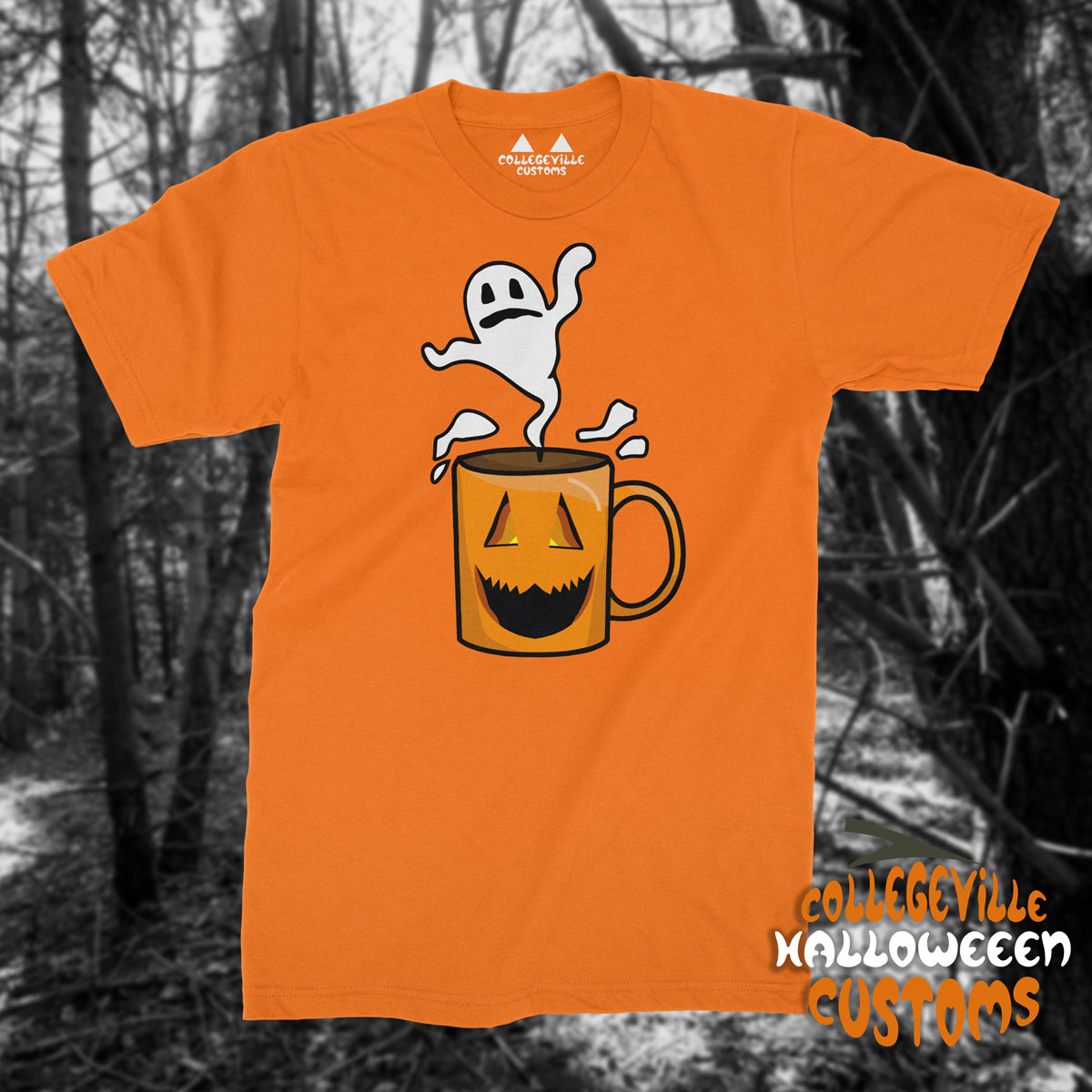 Ghost Coffee Unisex Halloween Shirt