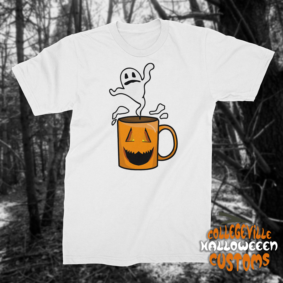 Ghost Coffee Unisex Halloween Shirt