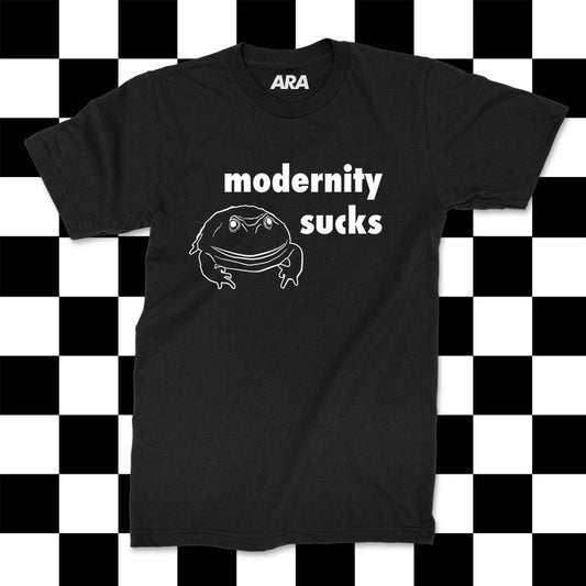 Modernity Sucks frog shirt