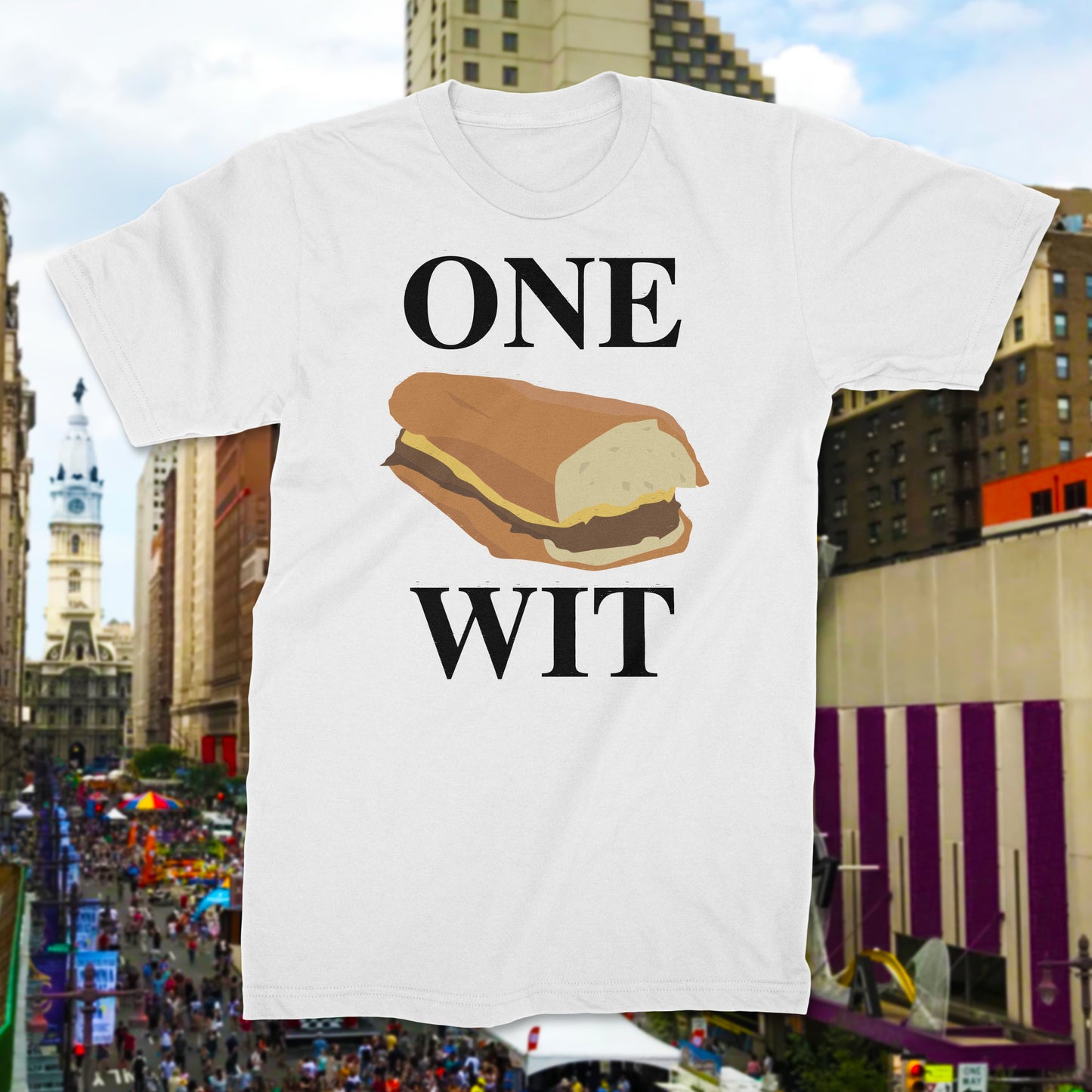 Philadelphia One Wit Funny Food Shirt