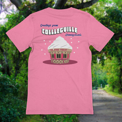Vintage Styled "Greetings From Collegeville" 50/50 Blend Shirt