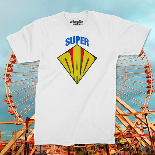 Funny "SUPER DAD" Father's Day Humor Dry-Fit tee